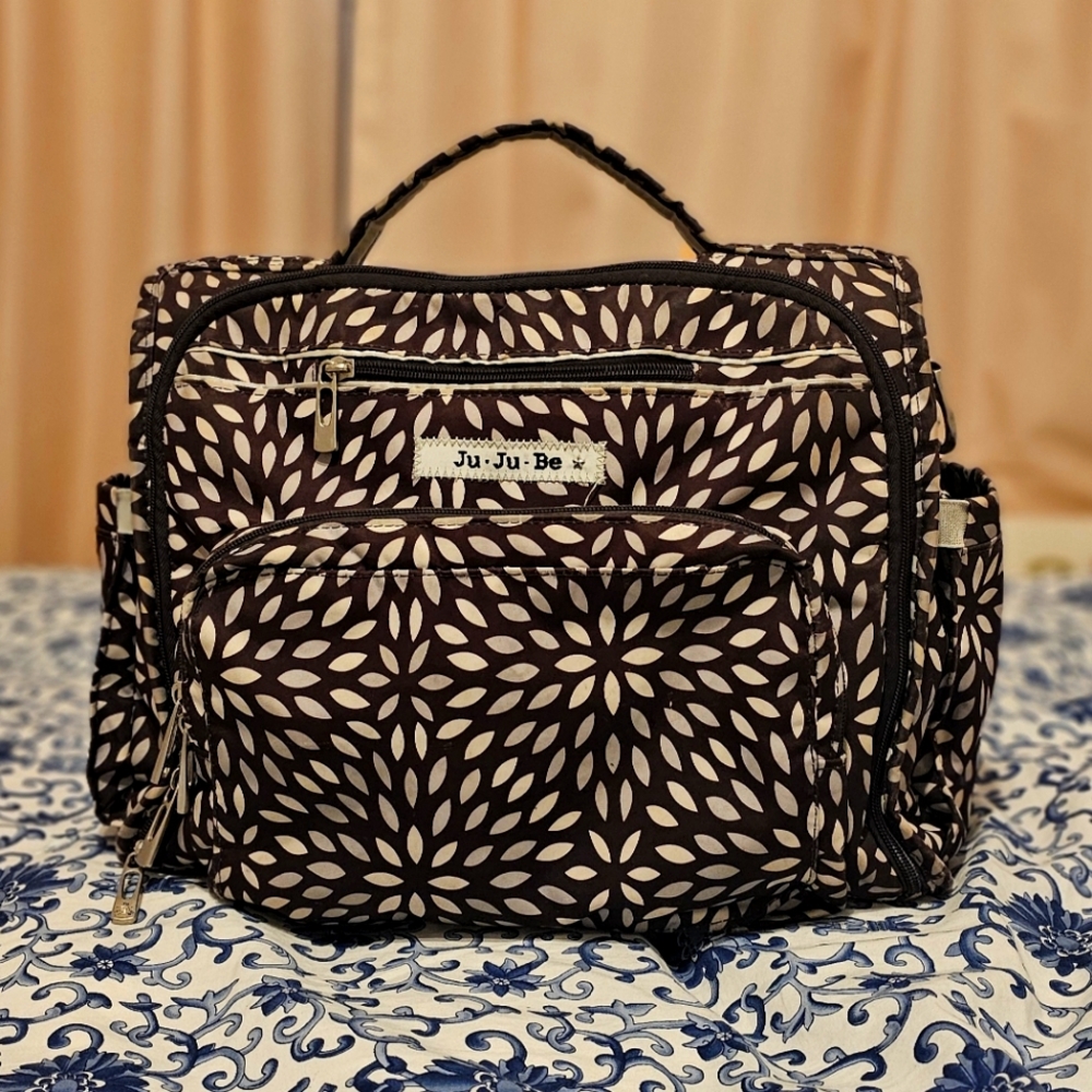 Ju-Ju-Be BFF Brown and Cream Diaper Bag